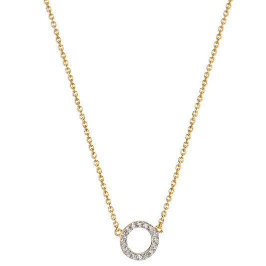 Collier 375/9K guld Zirconia 42-45 cm