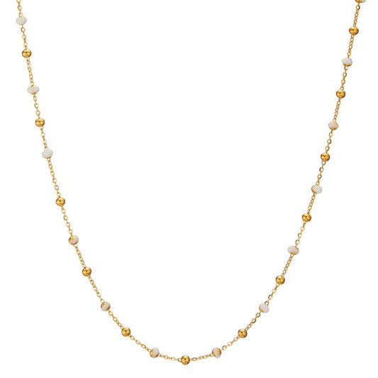 Collier 750/18K guld emaljeret 42 cm