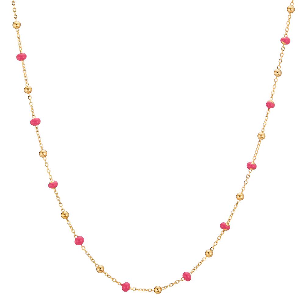 Collier 750/18K guld emaljeret 42 cm