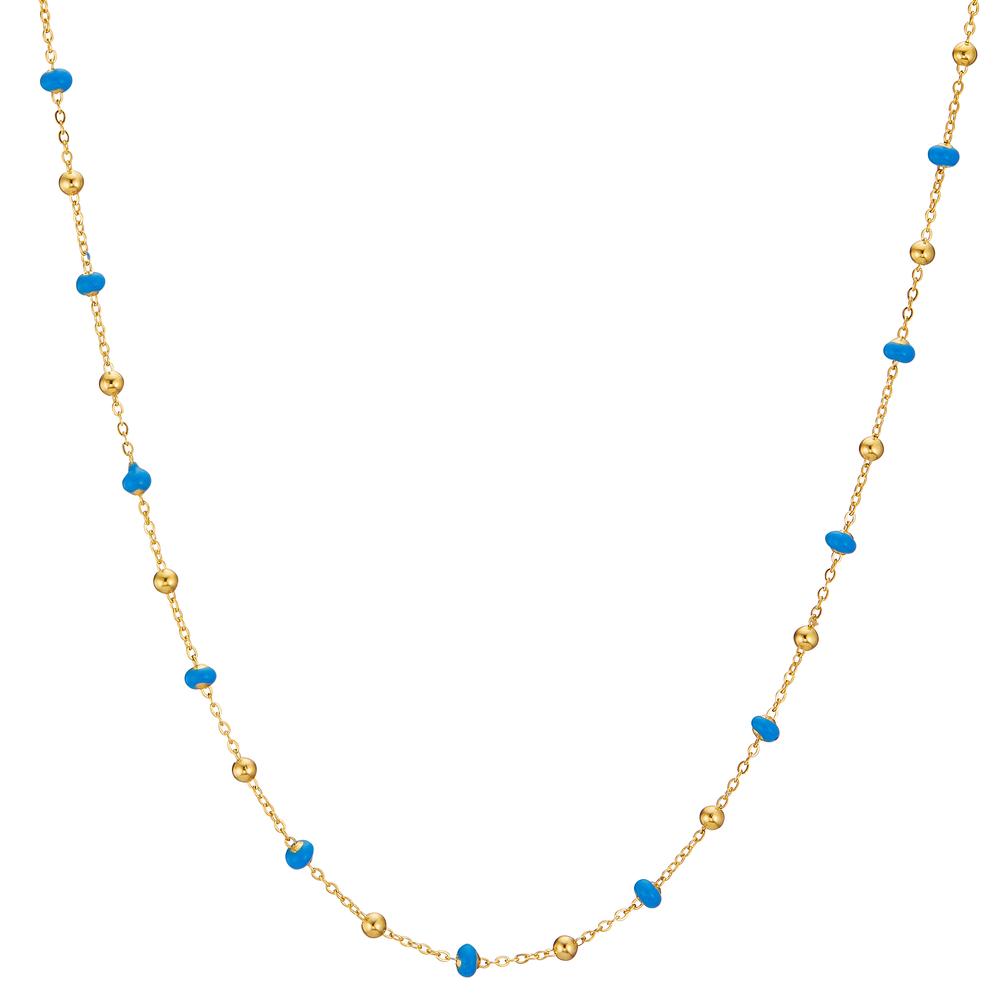 Collier 750/18K guld emaljeret 42 cm