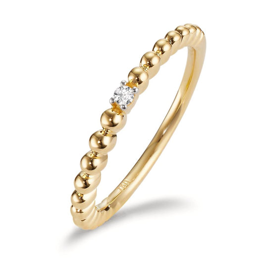 Indsæt ring 750/18K guld Diamant 0.02 ct, w-si