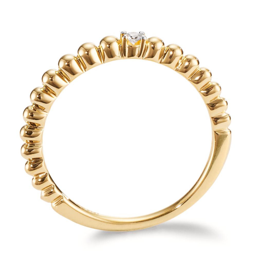 Indsæt ring 750/18K guld Diamant 0.02 ct, w-si