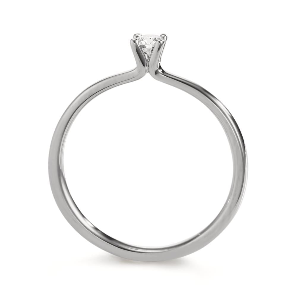 Solitaire ring 750/18K hvidguld Diamant 0.15 ct, w-si