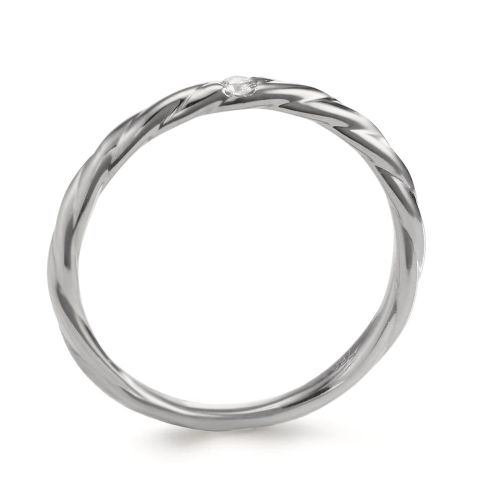 Indsæt ring 750/18K hvidguld Diamant 0.03 ct, w-si