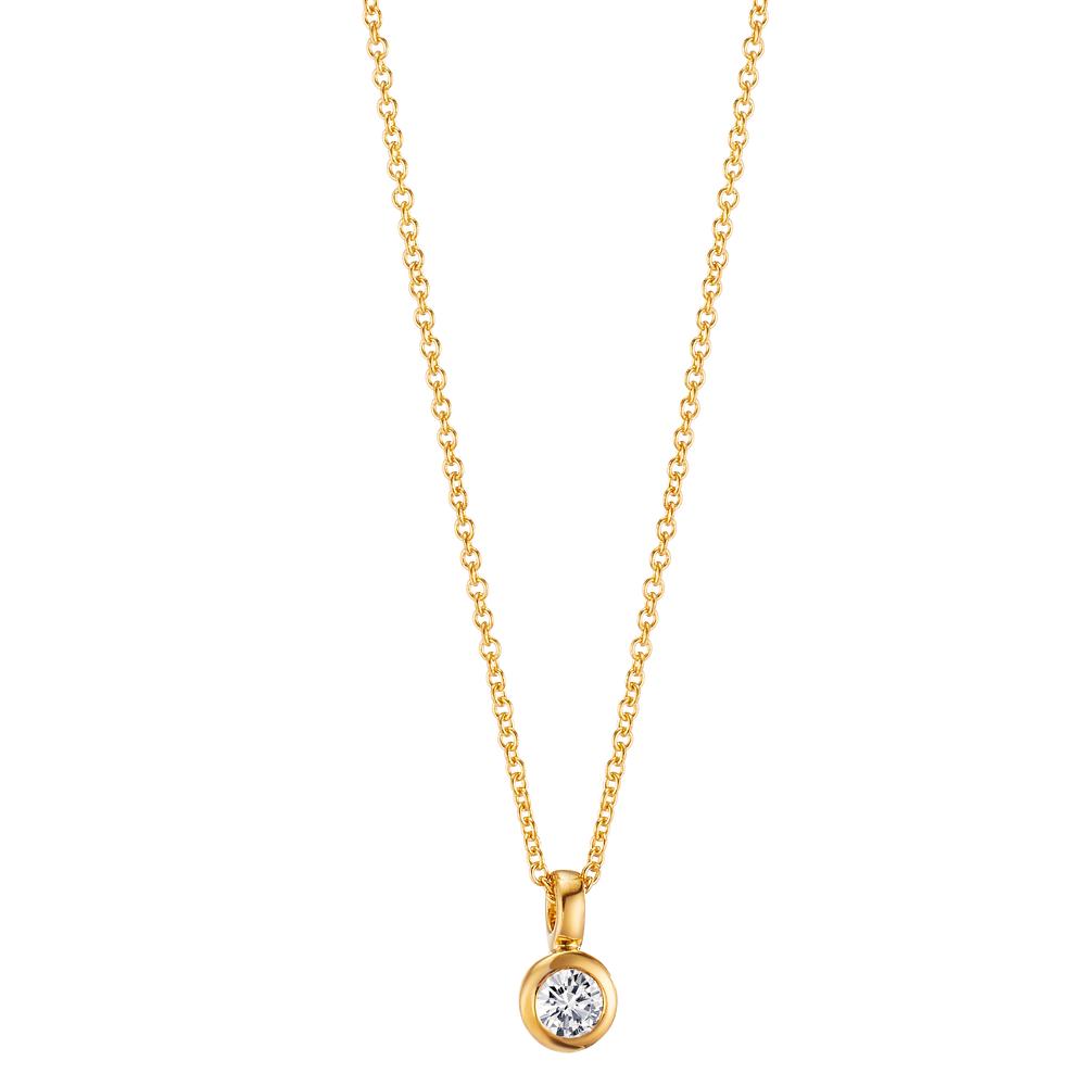 Collier 750/18K guld Diamant 0.05 ct, w-si 40-42 cm