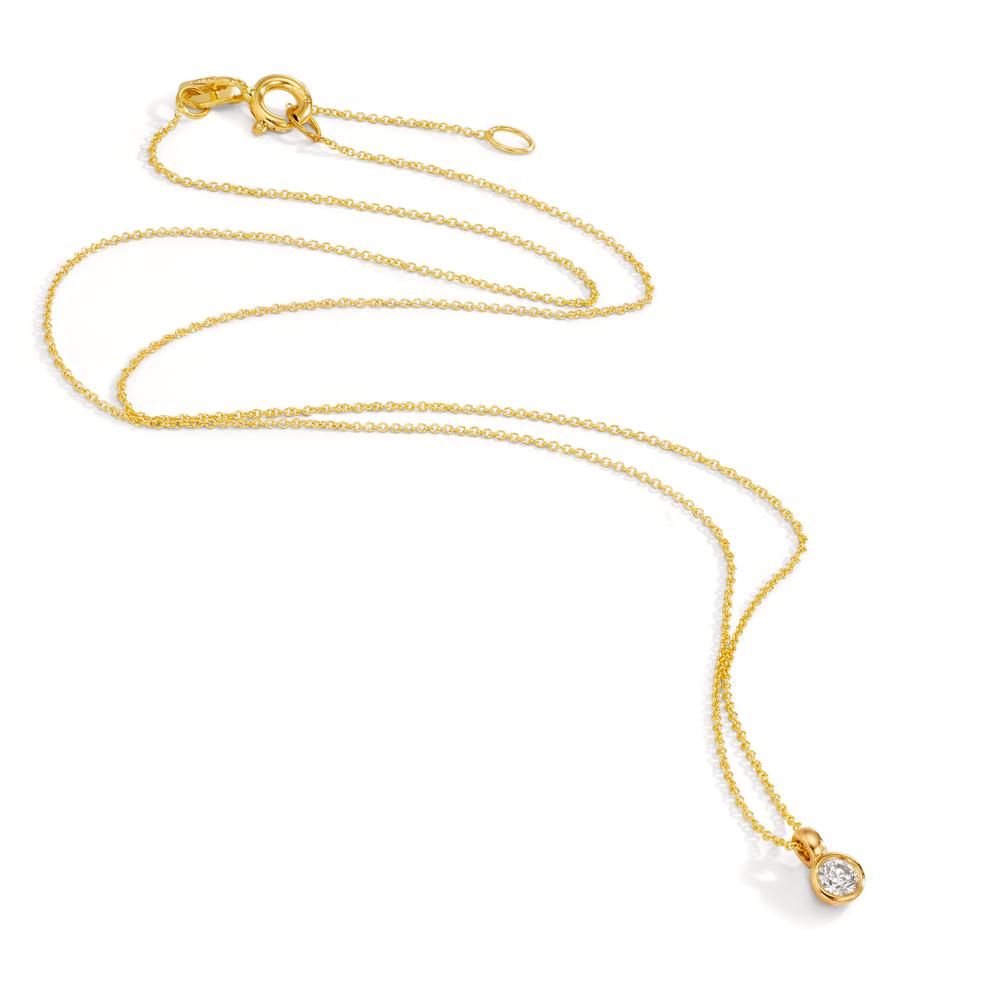 Collier 750/18K guld Diamant 0.05 ct, w-si 40-42 cm