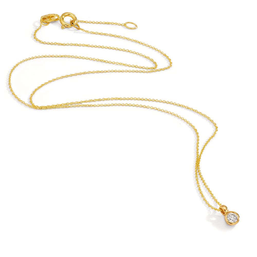 Collier 750/18K guld Diamant 0.10 ct, w-si 40-42 cm