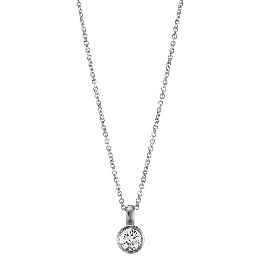 Collier 750/18K hvidguld Diamant 0.10 ct, w-si 40-42 cm