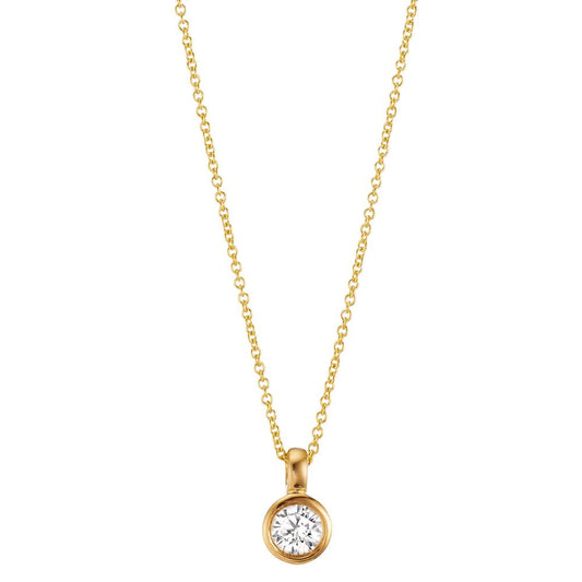 Collier 750/18K guld Diamant 0.15 ct, w-si 40-42 cm