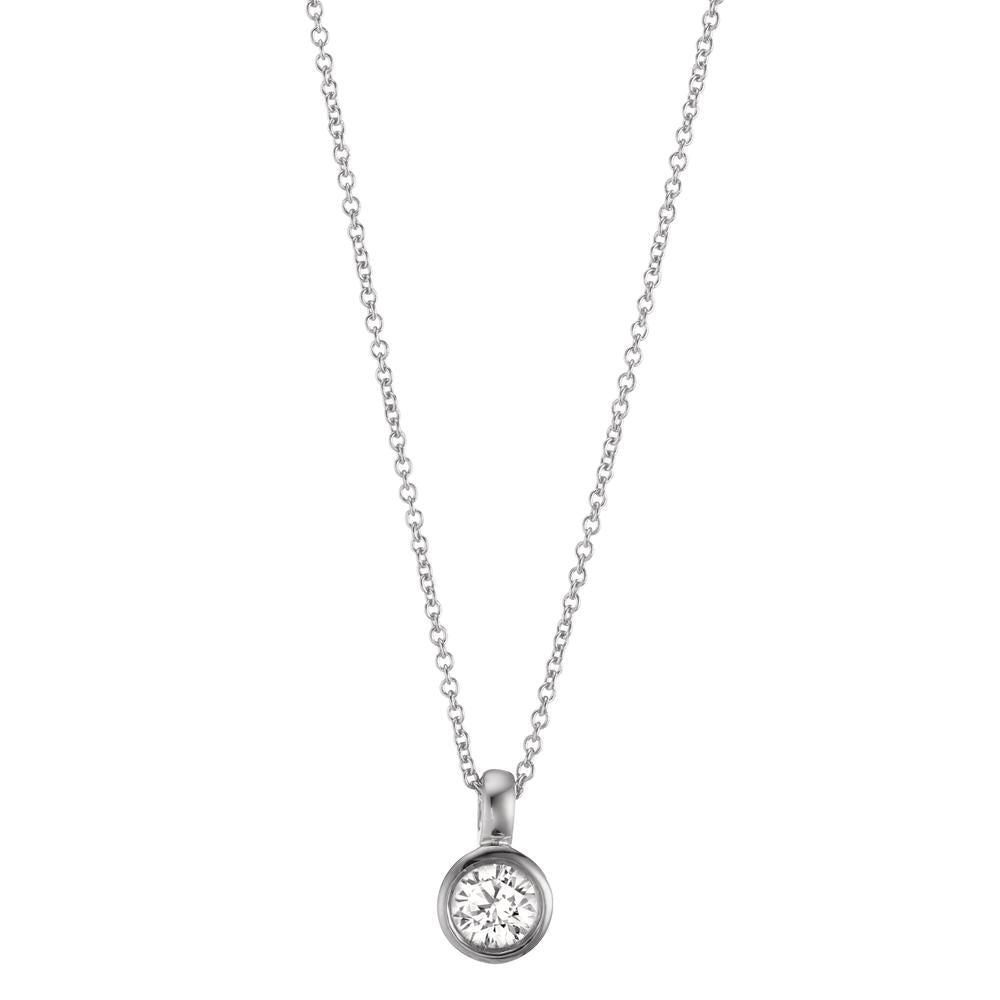 Collier 750/18K hvidguld Diamant 0.15 ct, w-si 40-42 cm