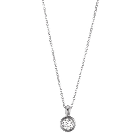 Collier 750/18K hvidguld Diamant 0.15 ct, w-si 40-42 cm