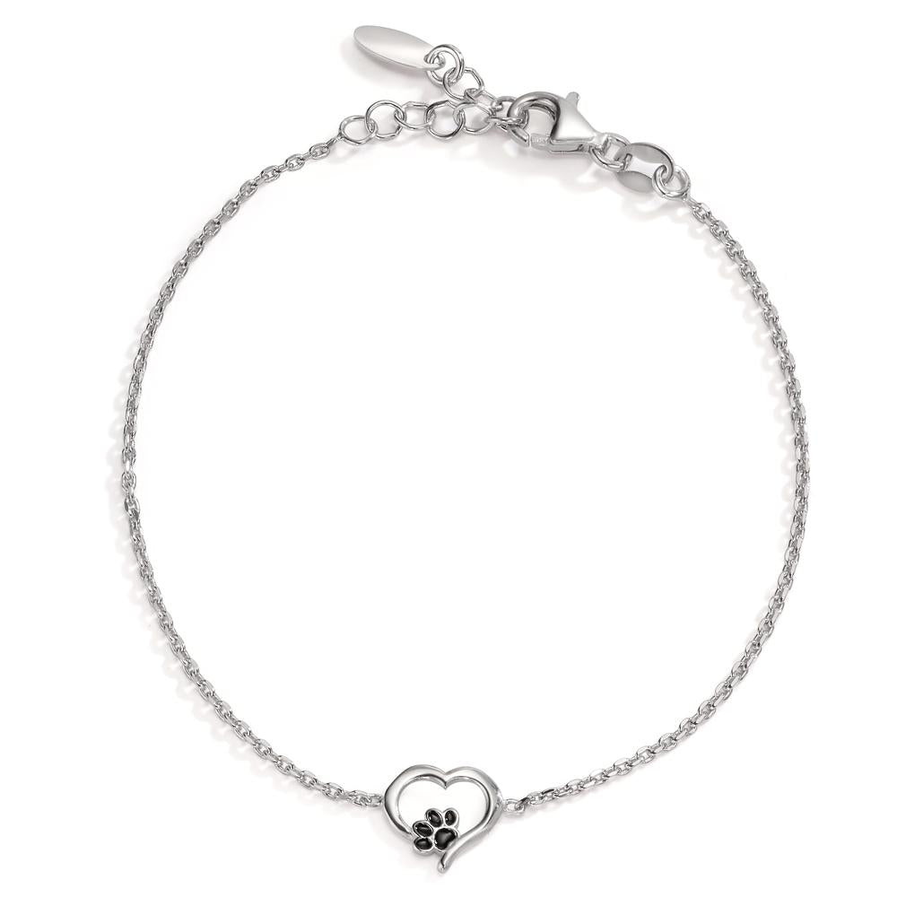 Armbånd Sølv rhodineret pote 17-19 cm