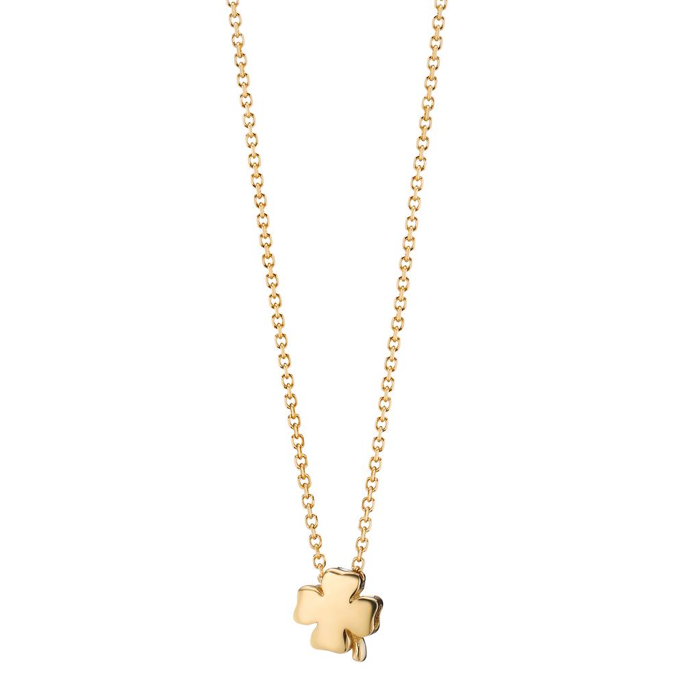 Collier 585/14K guld Shamrock 39-42 cm