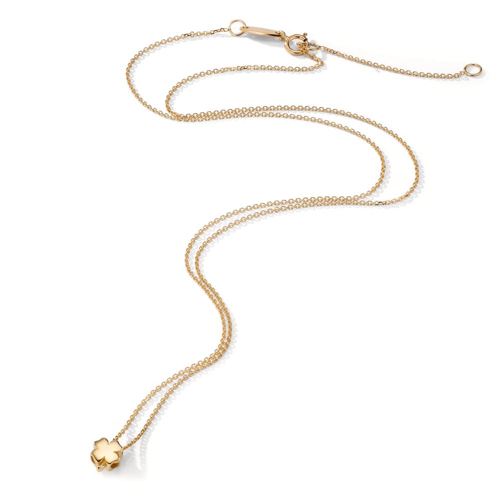 Collier 585/14K guld Shamrock 39-42 cm