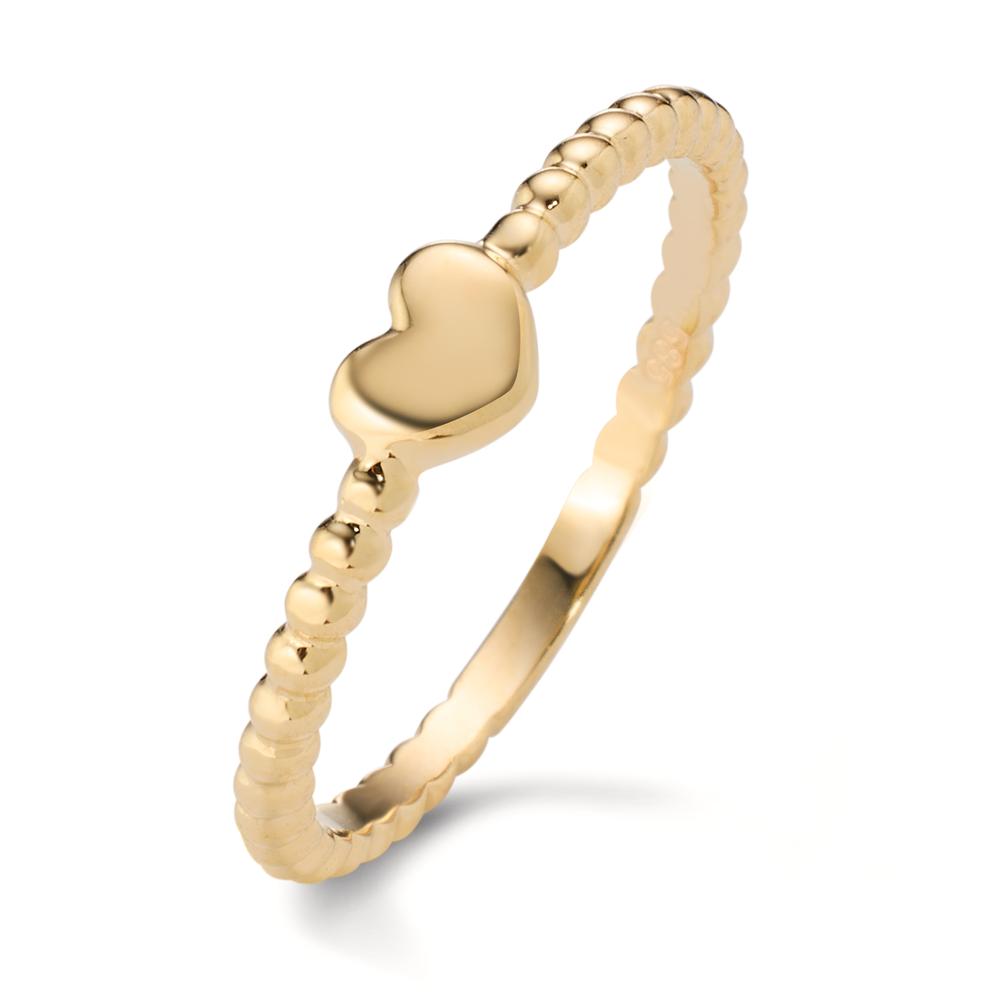 Fingerring 585/14K guld Hjerte