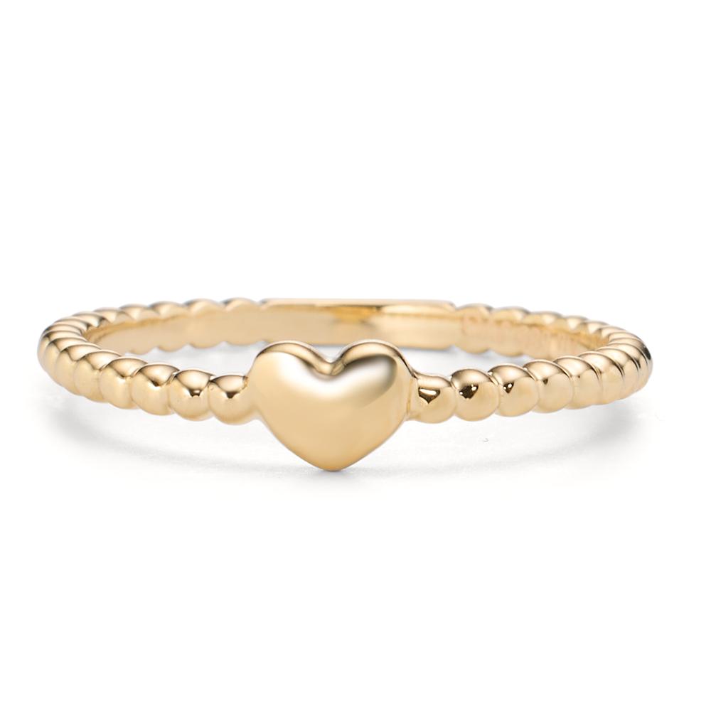 Fingerring 585/14K guld Hjerte