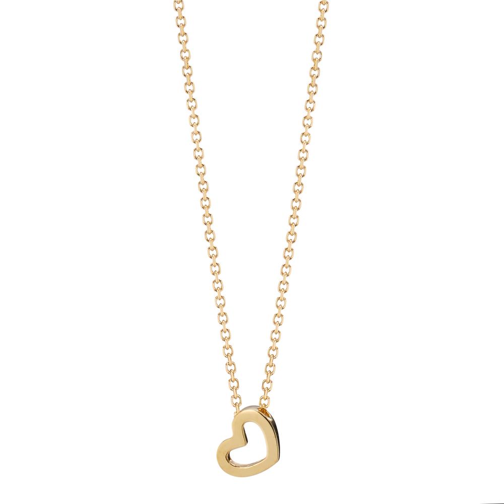 Collier 585/14K guld Hjerte 39-42 cm