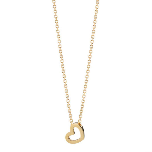 Collier 585/14K guld Hjerte 39-42 cm