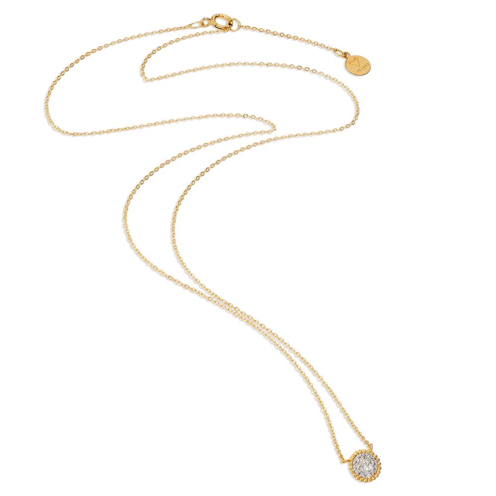 Collier 750/18K guld Diamant 0.059 ct, w-si 40-42 cm