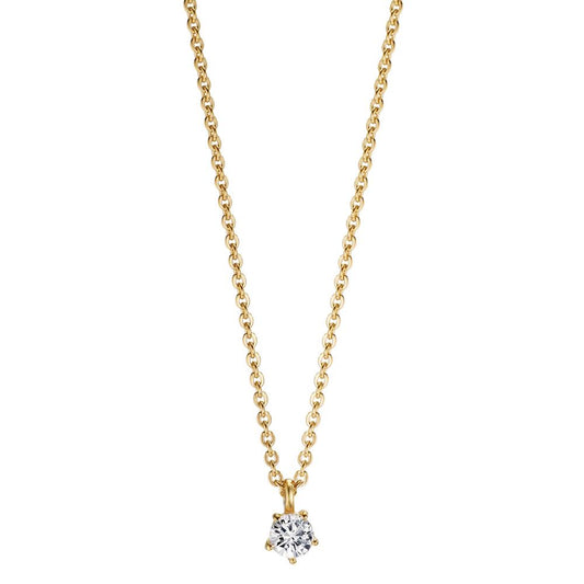 Collier 375/9K guld Zirconia 42-45 cm