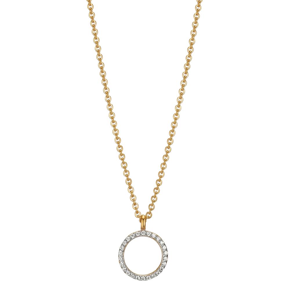 Collier 375/9K guld Zirconia 42-45 cm