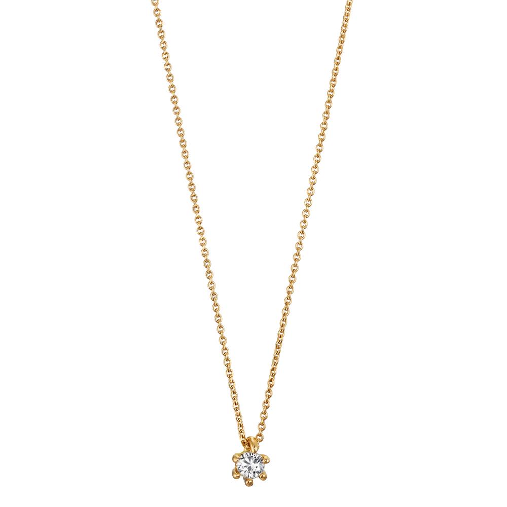 Collier 750/18K guld Diamant 0.06 ct, w-si 40-42 cm