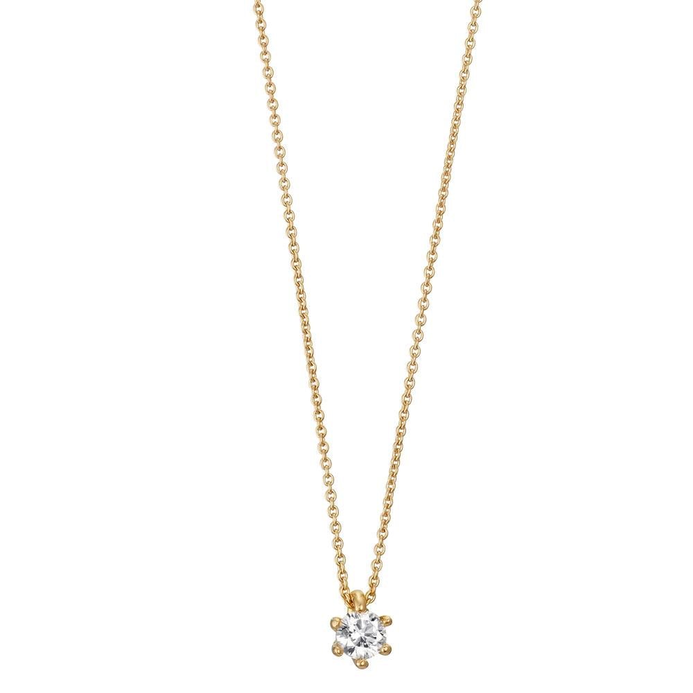 Collier 750/18K guld Diamant 0.10 ct, w-si 40-42 cm