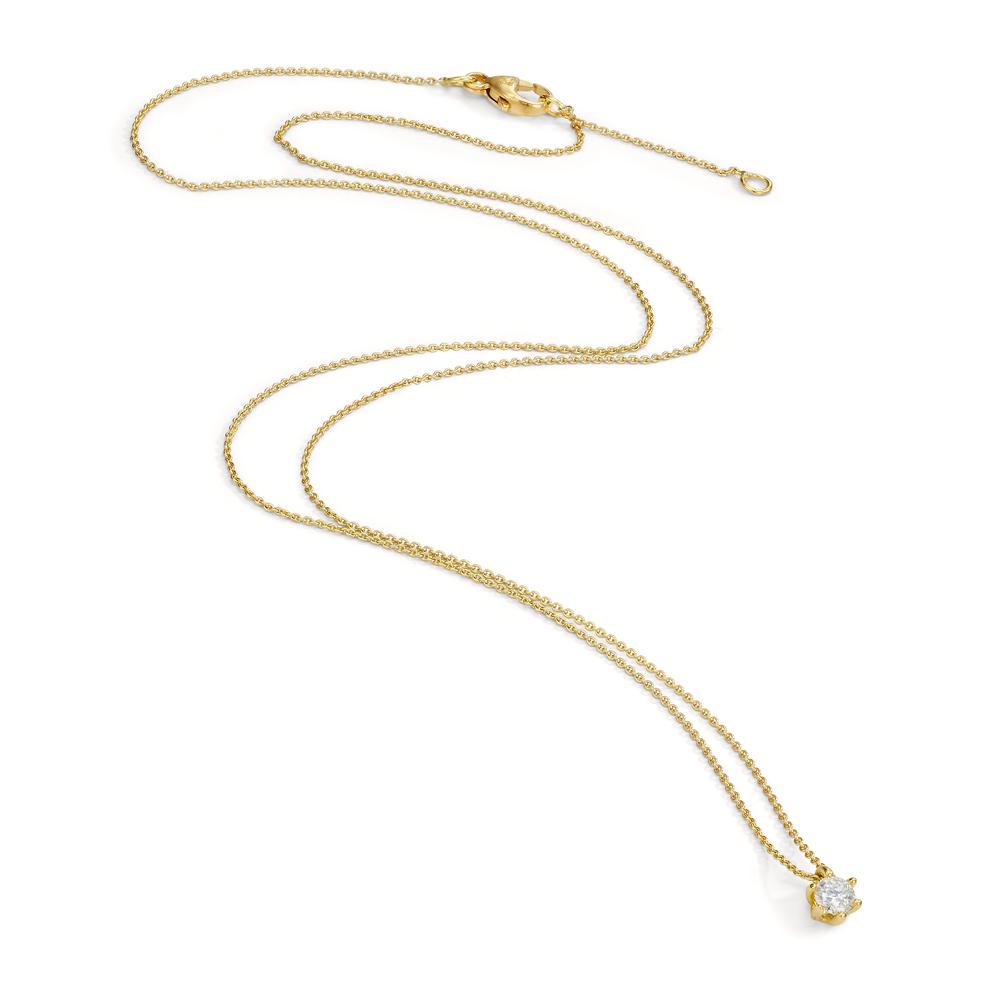 Collier 750/18K guld Diamant 0.10 ct, w-si 40-42 cm