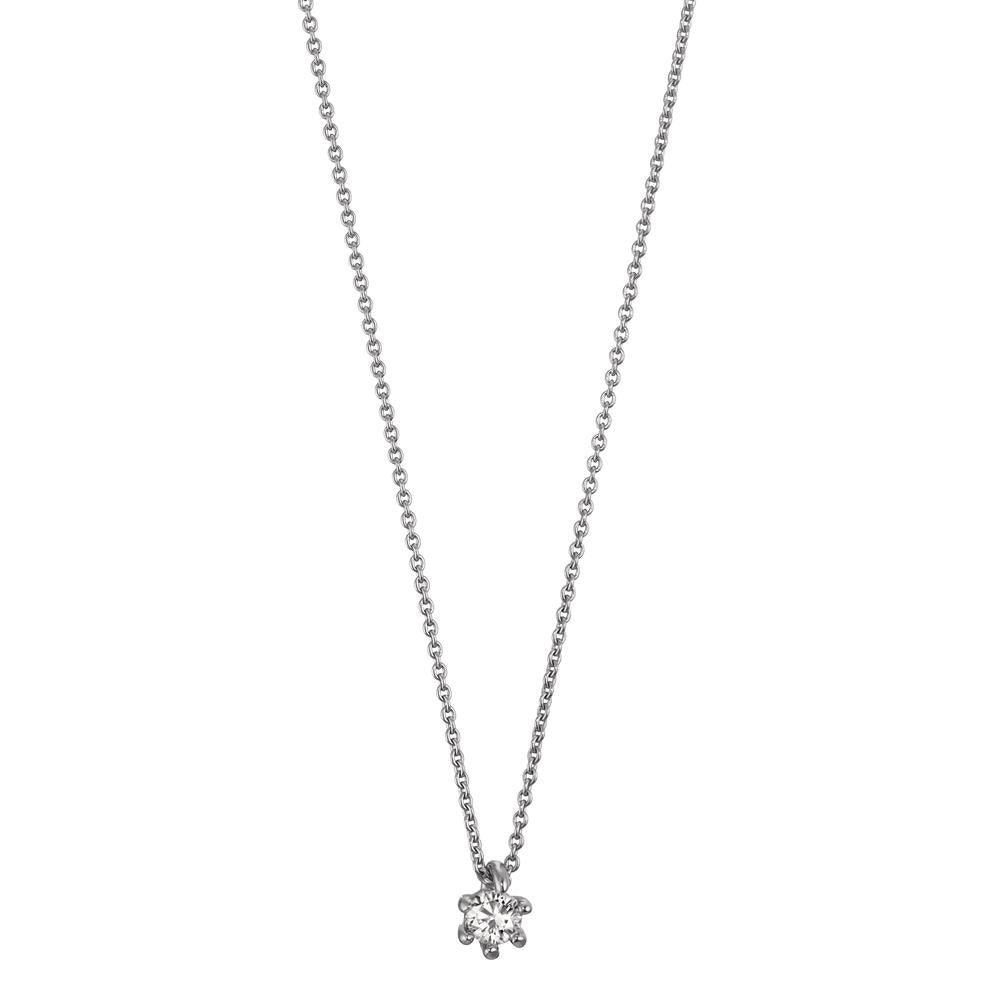 Collier 750/18K hvidguld Diamant 0.06 ct, w-si 40-42 cm