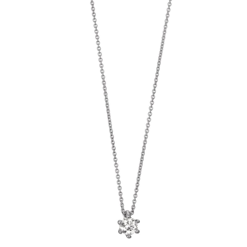 Collier 750/18K hvidguld Diamant 0.10 ct, w-si 40-42 cm