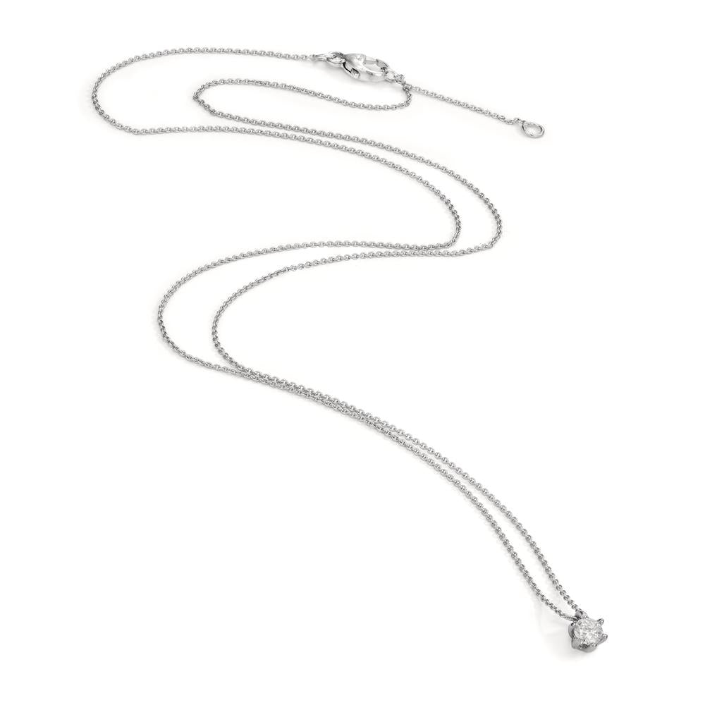 Collier 750/18K hvidguld Diamant 0.10 ct, w-si 40-42 cm