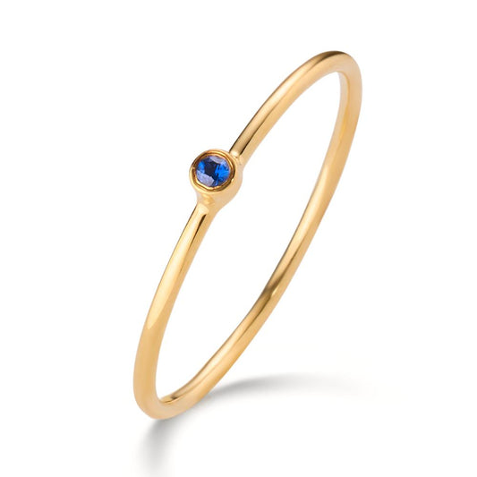 Solitaire ring 585/14K guld Safir 0.14 ct
