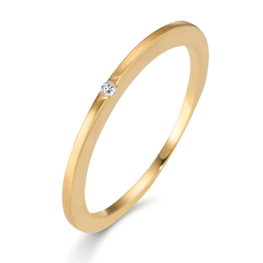 Indsæt ring 750/18K guld Diamond Lab dyrket 0.01 ct