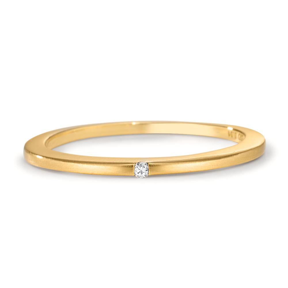 Indsæt ring 750/18K guld Diamond Lab dyrket 0.01 ct