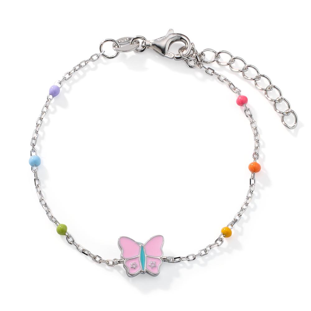 Armbånd Sølv Zirconia rhodineret sommerfugl 14-16.5 cm